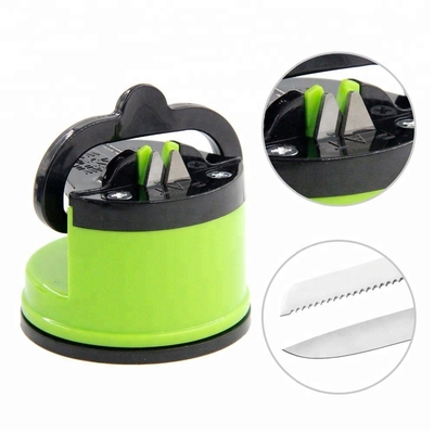 Pocket Sized Suction Cup Knife Sharpener Kitchen Accessory With Different Color