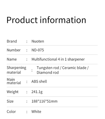 Ps Plastic Handle Promotional Kitchen Cookware From China Knife Sharpener for serrated blades With Tungsten Steel Blade
